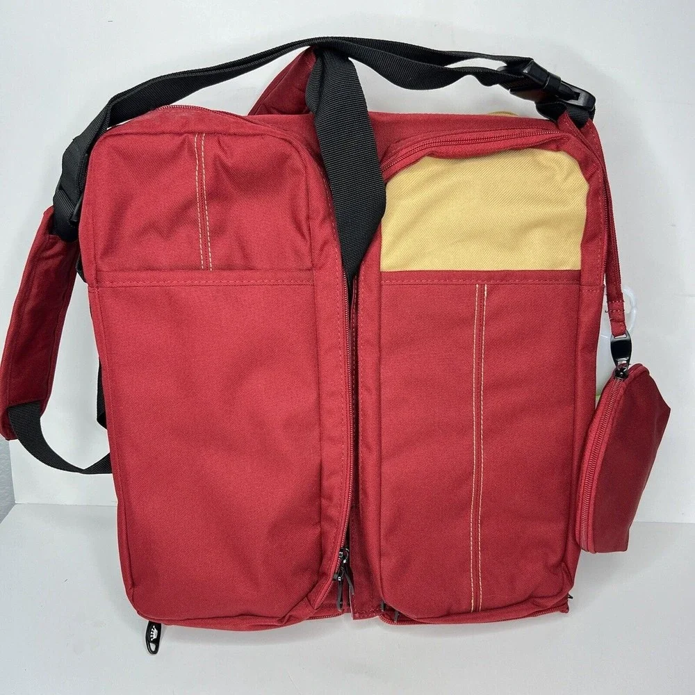 Royal Kiddy London Diaper Bag Baby Changing Pad Portable Maroon Folding 15x13x5